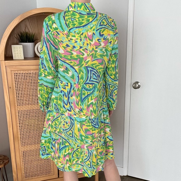 NWT Zara Colorful Button Up Sundress - Picture 3 of 5